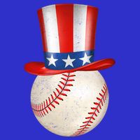 Uncle Sam Baseball Tie-Dye T-Shirt