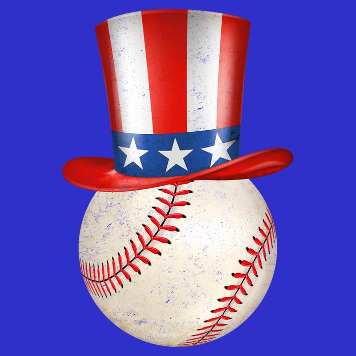 Uncle Sam Baseball Tie-Dye T-Shirt