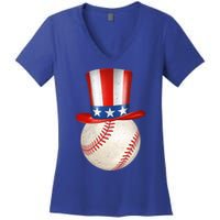 Uncle Sam Baseball Women's V-Neck T-Shirt