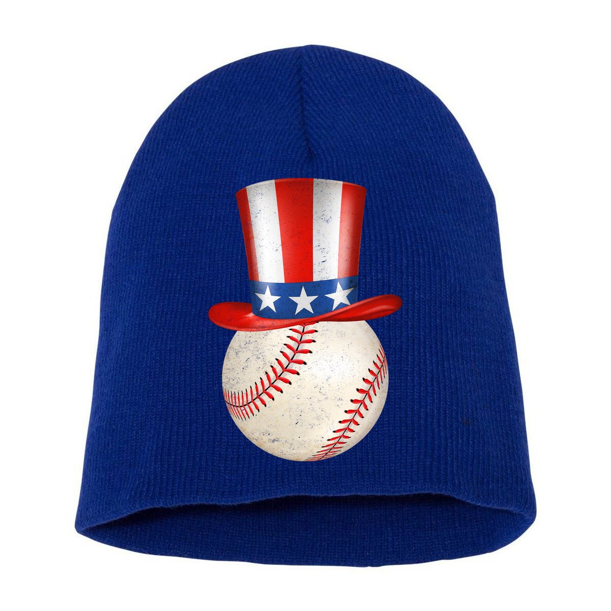 Uncle Sam Baseball Short Acrylic Beanie