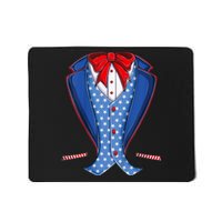 Uncle Sam Costume Hat Usa Flag Fourth 4th Of July Mousepad