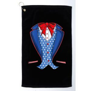 Uncle Sam Costume Hat Usa Flag Fourth 4th Of July Platinum Collection Golf Towel