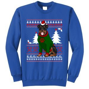 Ugly Sweater Christmas Rottweiler Christmas Cool Gift Sweatshirt