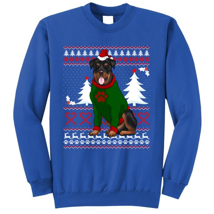 Ugly Sweater Christmas Rottweiler Christmas Cool Gift Sweatshirt