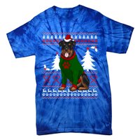 Ugly Sweater Christmas Rottweiler Christmas Cool Gift Tie-Dye T-Shirt