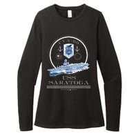 Uss Saratoga Cva60 Naval Ship Military Aircraft Carrier Womens CVC Long Sleeve Shirt