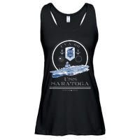 Uss Saratoga Cva60 Naval Ship Military Aircraft Carrier Ladies Essential Flowy Tank