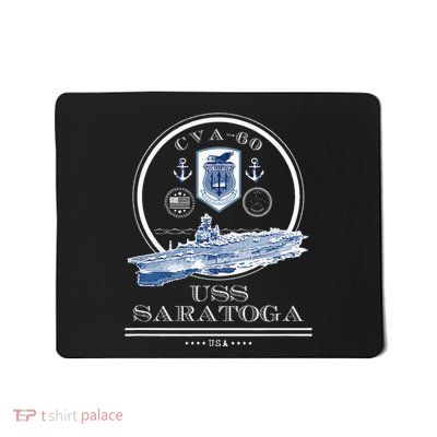Uss Saratoga Cva60 Naval Ship Military Aircraft Carrier Mousepad