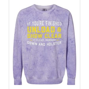 Unload & Show Clear Gunlover Colorblast Crewneck Sweatshirt