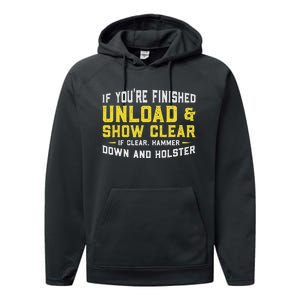 Unload & Show Clear Gunlover Performance Fleece Hoodie