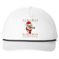 Ugly Sweater Christmas Borzoi Dog Santa Hat Pajama Xmas Long Sleeve Snapback Five-Panel Rope Hat