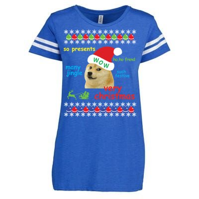 Ugly Sweater Christmas Doge Meme Sweatshirt Shiba Inu Dog Enza Ladies Jersey Football T-Shirt