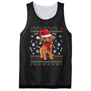 Ugly Sweater Christmas Rhodesian Ridgeback Santa Hat Pajama Sweatshirt Mesh Reversible Basketball Jersey Tank