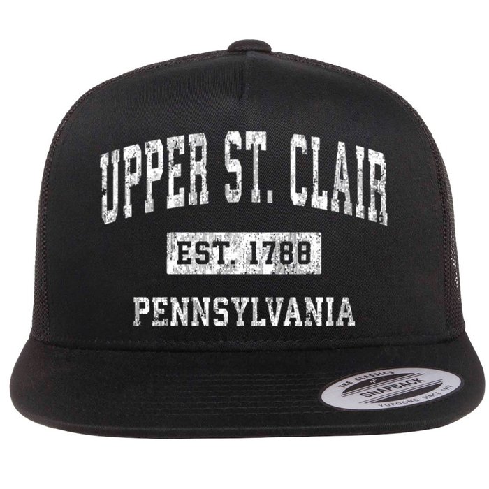 Upper St. Clair Pennsylvania Pa Vintage Sports Flat Bill Trucker Hat