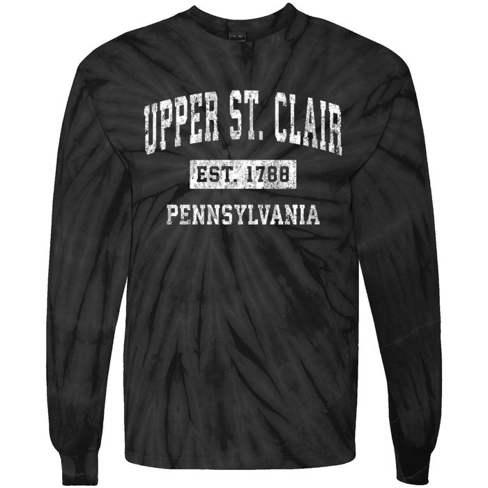 Upper St. Clair Pennsylvania Pa Vintage Sports Tie-Dye Long Sleeve Shirt