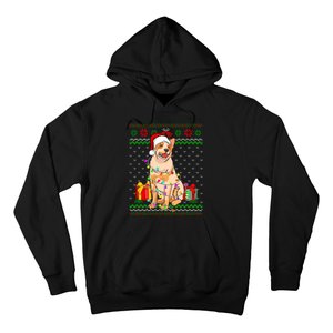 Ugly Sweater Christmas Lights Australian Cattle Dog Lover Hoodie