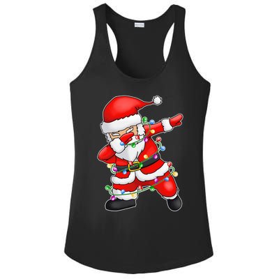 Ugly Sweater Cool Gift Christmas Squad Dabbing Santa Claus Gift Ladies PosiCharge Competitor Racerback Tank