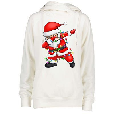 Ugly Sweater Cool Gift Christmas Squad Dabbing Santa Claus Gift Womens Funnel Neck Pullover Hood