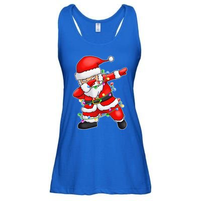 Ugly Sweater Cool Gift Christmas Squad Dabbing Santa Claus Gift Ladies Essential Flowy Tank