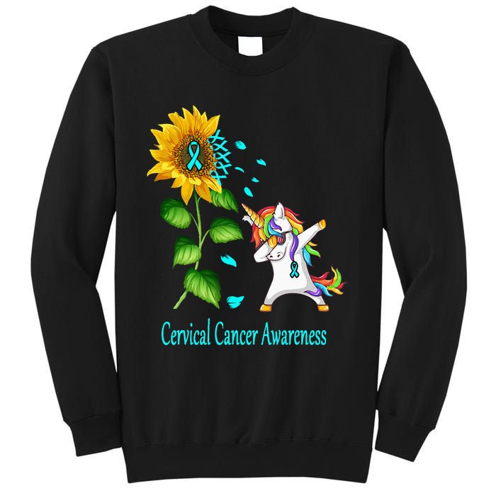 Unicorn SunFlower Cervical Cancer Awareness Sweatshirt