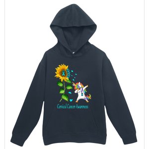 Unicorn SunFlower Cervical Cancer Awareness Urban Pullover Hoodie