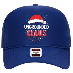 Ungrounded Santa Claus Christmas Matching Costume Great Gift High Crown Mesh Back Trucker Hat