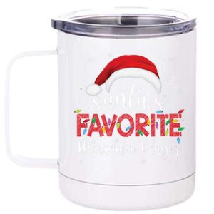 Ugly Sweater Christmas SantaS Favorite Marimba Player Xmas Long Sleeve 12 oz Stainless Steel Tumbler Cup