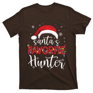 Ugly Sweater Christmas SantaS Favorite Hunter Xmas T-Shirt