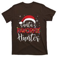 Ugly Sweater Christmas SantaS Favorite Hunter Xmas T-Shirt