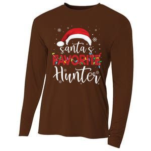 Ugly Sweater Christmas SantaS Favorite Hunter Xmas Cooling Performance Long Sleeve Crew