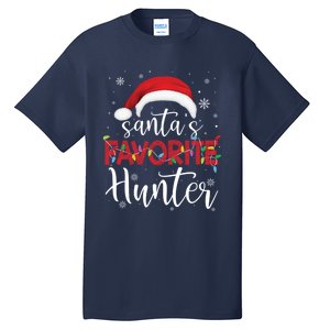 Ugly Sweater Christmas SantaS Favorite Hunter Xmas Tall T-Shirt