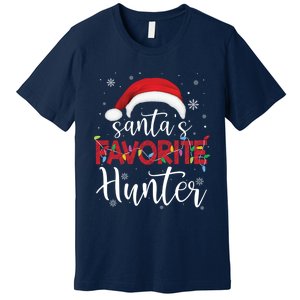 Ugly Sweater Christmas SantaS Favorite Hunter Xmas Premium T-Shirt