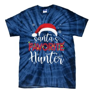 Ugly Sweater Christmas SantaS Favorite Hunter Xmas Tie-Dye T-Shirt