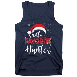 Ugly Sweater Christmas SantaS Favorite Hunter Xmas Tank Top