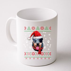 Ugly Sweater Christmas Blue Heeler Santa Hat Pajama Xmas Cool Gift Coffee Mug