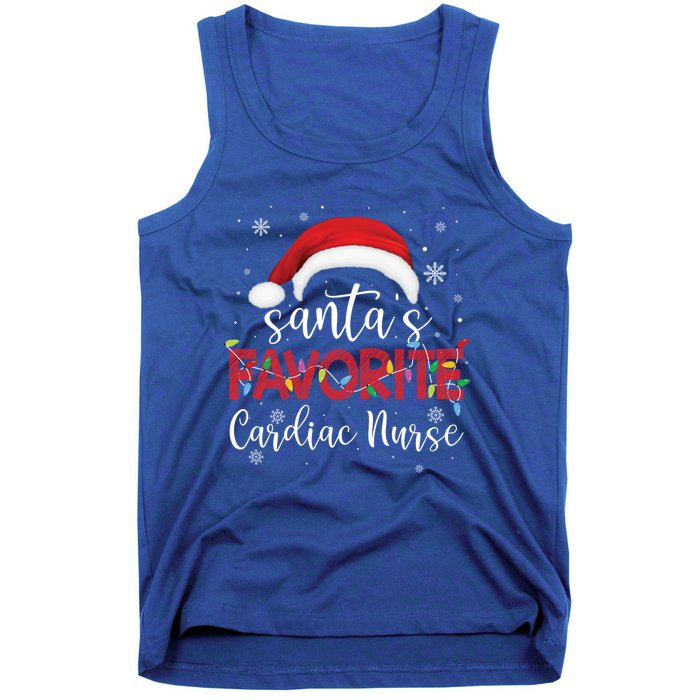 Ugly Sweater Christmas Santas Favorite Cardiac Nurse Xmas Cool Gift Tank Top