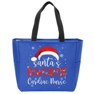 Ugly Sweater Christmas Santas Favorite Cardiac Nurse Xmas Cool Gift Zip Tote Bag