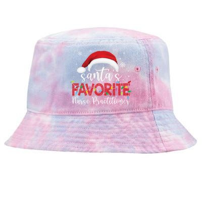 Ugly Sweater Christmas Santas Favorite Nurse Practitioner Cool Gift Tie-Dyed Bucket Hat