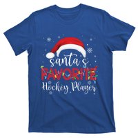 Ugly Sweater Christmas SantaS Favorite Hockey Player Xmas Gift T-Shirt