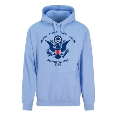 United States Coast Guard USCG Logo Police Veteran Patriotic Unisex Surf Hoodie