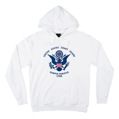 United States Coast Guard USCG Logo Police Veteran Patriotic Hoodie