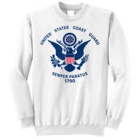 United States Coast Guard USCG Logo Police Veteran Patriotic Sweatshirt