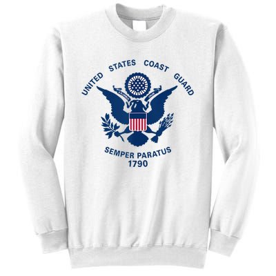 United States Coast Guard USCG Logo Police Veteran Patriotic Sweatshirt