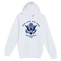 United States Coast Guard USCG Logo Police Veteran Patriotic Premium Pullover Hoodie