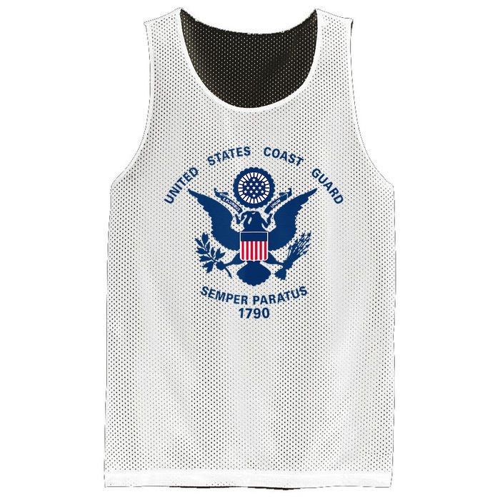 United States Coast Guard USCG Logo Police Veteran Patriotic Mesh Reversible Basketball Jersey Tank