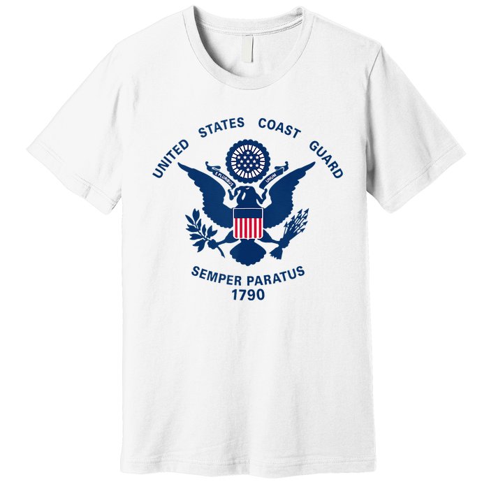 United States Coast Guard USCG Logo Police Veteran Patriotic Premium T-Shirt