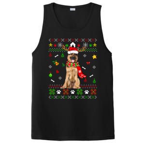 Ugly Sweater Christmas Ger Shepherd Dog Puppy Xmas Pajama Gift PosiCharge Competitor Tank