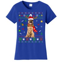 Ugly Sweater Christmas Ger Shepherd Dog Puppy Xmas Pajama Gift Women's T-Shirt