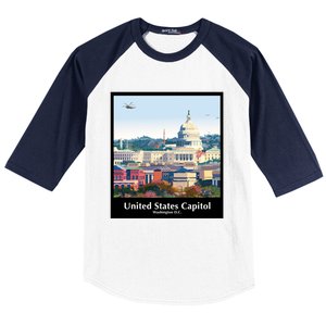 United States Capitol Baseball Sleeve Shirt