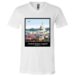 United States Capitol V-Neck T-Shirt